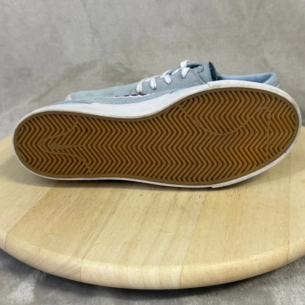 Nike SB Stefan Janoski Blue Suede Purple Swoosh Skate Shoes AQ7475-402 Mens 7